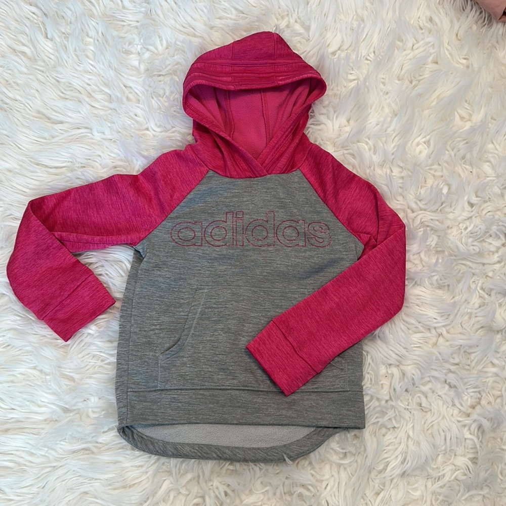 Adidas Girls Size 4 Hoodie Sweatshirt